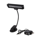 Portable 10 LED Clip on Music Stand Clamp Light Bedroom Desk Reading Lamp AC 110V ~220V 2#