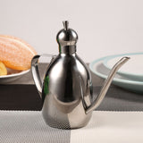 1Pc 0.35L Stainless Steel Olive Oil Dispenser Vinegar Pot Bottle Home Kitchen Use Hot - Close-Up Angle