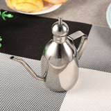 1Pc 0.35L Stainless Steel Olive Oil Dispenser Vinegar Pot Bottle Home Kitchen Use Hot - Low Angle