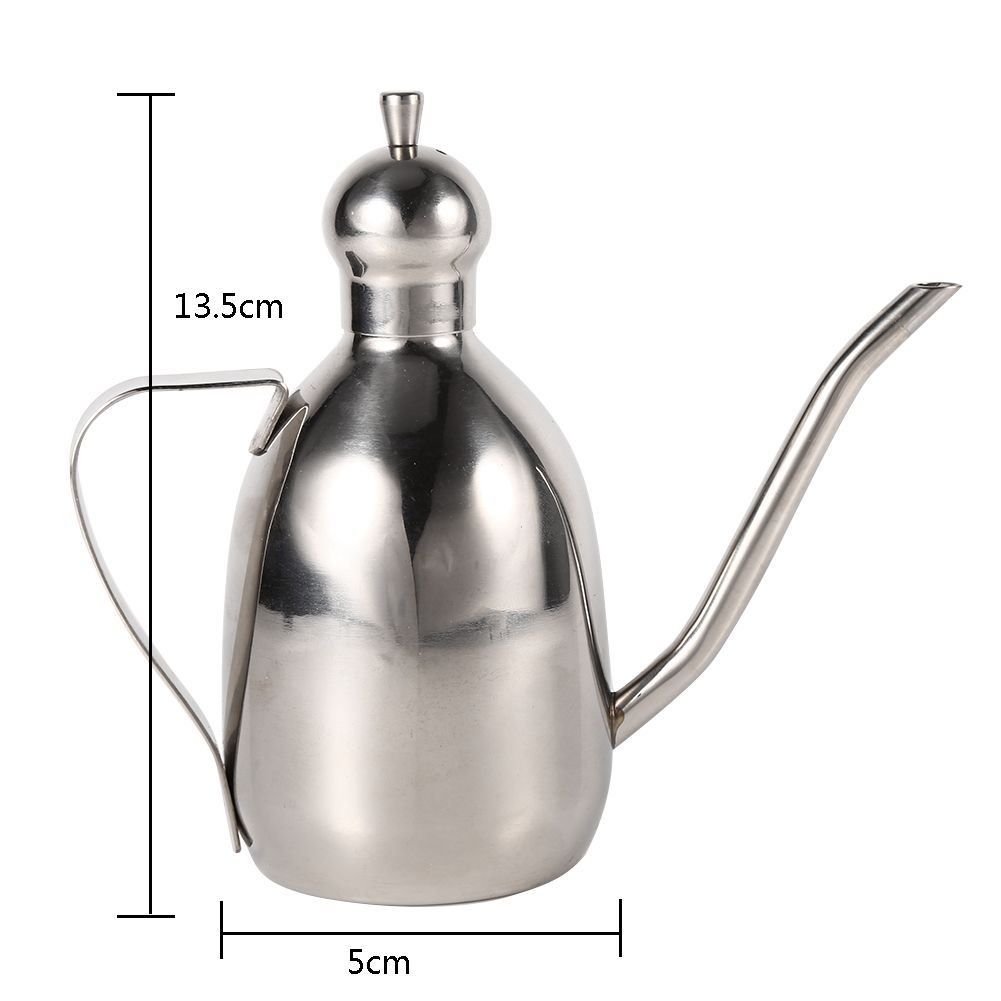 1Pc 0.35L Stainless Steel Olive Oil Dispenser Vinegar Pot Bottle Home Kitchen Use Hot