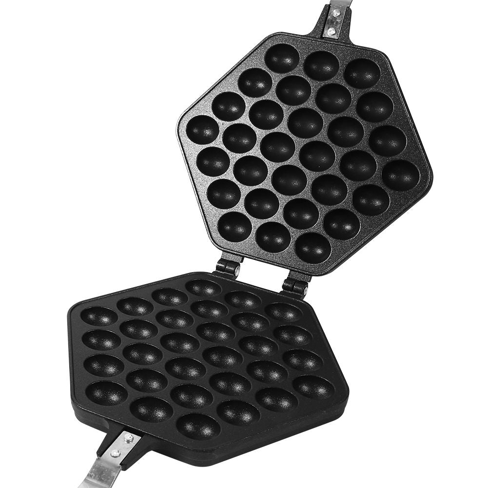 1x Aluminum Alloy NOn stick DIY Eggettes Pan Egg Bubble Cake Baking Mold Plate Using for Home