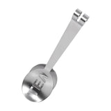 12CM Lightweight Stainless Steel Teabag Tongs Squeezer Strainer Grip Home Kitchen Craft Tool - Front View