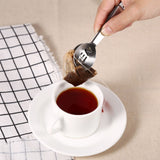 12CM Lightweight Stainless Steel Teabag Tongs Squeezer Strainer Grip Home Kitchen Craft Tool - Extra Image