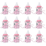 Candy Chocolate Bottles Box For Baby Shower Party Favors Gifts Decorations (12pcs Pink)