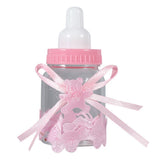 Candy Chocolate Bottles Box For Baby Shower Party Favors Gifts Decorations (12pcs Pink)