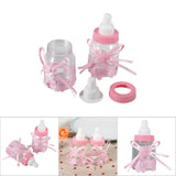 Candy Chocolate Bottles Box For Baby Shower Party Favors Gifts Decorations (12pcs Pink)