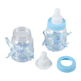 Candy Chocolate Bottles Box For Baby Shower Party Favors Gifts Decorations (12pcs Blue) - Front View
