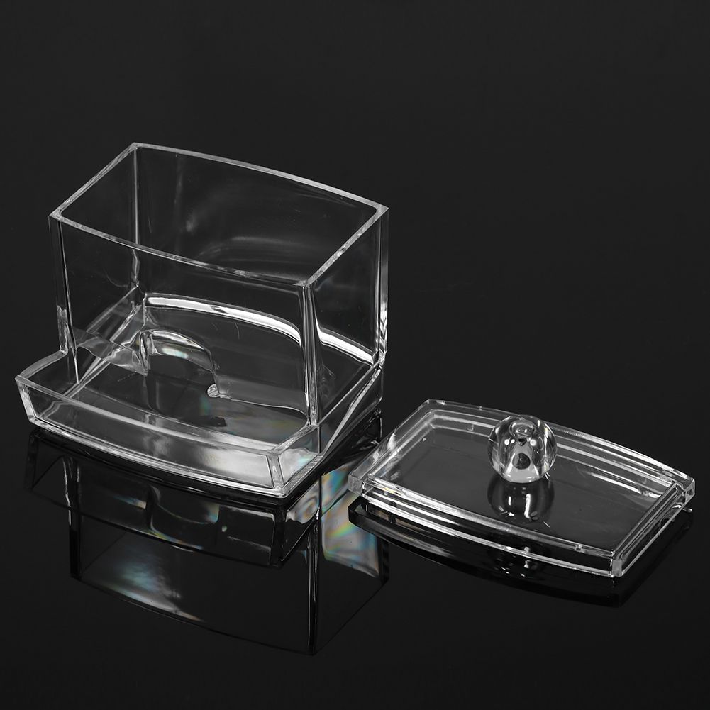 Practical Cotton Swab Q tip Makeup Storage Organizer Box Cosmetic Transparent Holder Case