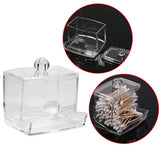 Practical Cotton Swab Q tip Makeup Storage Organizer Box Cosmetic Transparent Holder Case - Extra Image