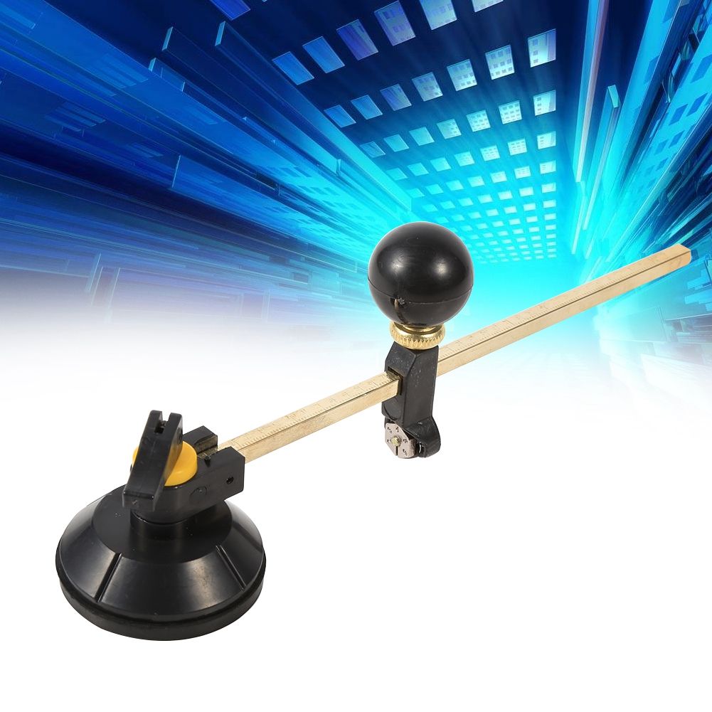 1pc High Quality Adjustable Compasses Type Glass Circle Circular Cutter 40cm Max. Round Dia