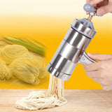 1pc Portable Manual Operated Stainless Steel Pasta Maker Noddle Juicer Pressure Making Machine - Front View