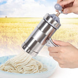 1pc Portable Manual Operated Stainless Steel Pasta Maker Noddle Juicer Pressure Making Machine - 45-Degree Angle
