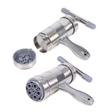 1pc Portable Manual Operated Stainless Steel Pasta Maker Noddle Juicer Pressure Making Machine - Close-Up Angle