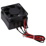 100W 12V Energy Saving PTC Car Fan Air Heater Constant Temperature Heating Element Heaters - Rear View