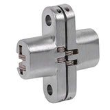 180 Degree Zinc Alloy Invisible Folding Door Cross Hidden Hinges (43.7mm)