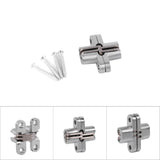 180 Degree Zinc Alloy Invisible Folding Door Cross Hidden Hinges (43.7mm) - Extra Image