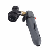 Keg Charger CO2 Injector Draft Beer Dispenser Ball Lock for Homebrew Soda Valve Grey - Close-Up Angle