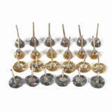 36pcs Brass Steel Wire Brush Set Pen Cup Wheel Shaped Polishing Cleaning Rotary Tools Full Kit - Extra Image