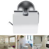 1Pc Stainless Steel Bathroom Toilet Wall Mounted Suction Paper Roll Holder Tissue Rack New