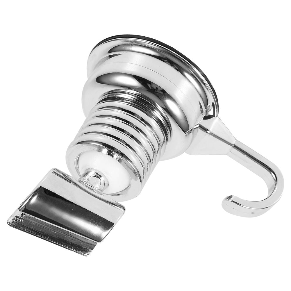 ABS 360 Degree Attached Adjustable Bathroom Shower Head Base Bracket Holder Support with Sucker