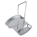 1Pc Home Kitchen Stainless Steel Spoon Holder Pot Lid Shelf Cooking Rack Pan Cover Stand Hot