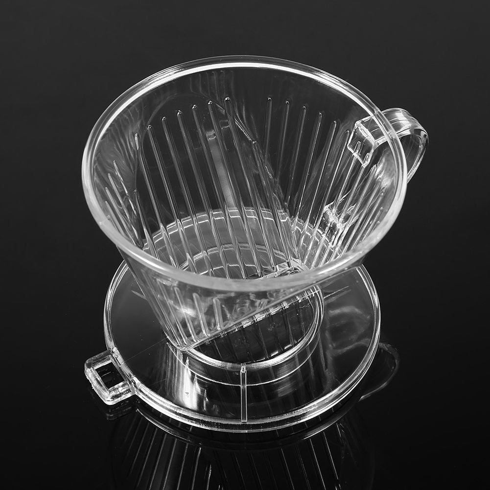 Transparent Reusable Coffee Filters, Cone shaped Portable Coffee Dripper Pure Flavor Maker Tool