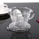 Transparent Reusable Coffee Filters, Cone shaped Portable Coffee Dripper Pure Flavor Maker Tool