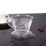 Transparent Reusable Coffee Filters, Cone shaped Portable Coffee Dripper Pure Flavor Maker Tool