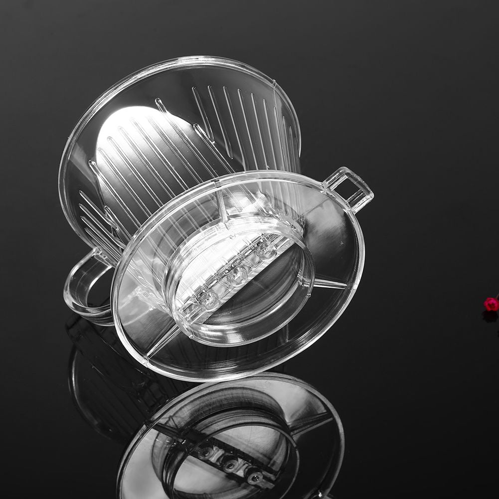 Transparent Reusable Coffee Filters, Cone shaped Portable Coffee Dripper Pure Flavor Maker Tool