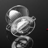 Transparent Reusable Coffee Filters, Cone shaped Portable Coffee Dripper Pure Flavor Maker Tool