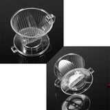 Transparent Reusable Coffee Filters, Cone shaped Portable Coffee Dripper Pure Flavor Maker Tool