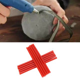 10pcs set 7 * 150mm Colorful Hot Melt Glue Adhesive Sticks for 20W Small Power Gun Red - Extra Image