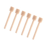 50Pcs/set Household Wooden Jam Honey Dipper Jar Dispensing Collecting Stirring Rod Stick 10cm