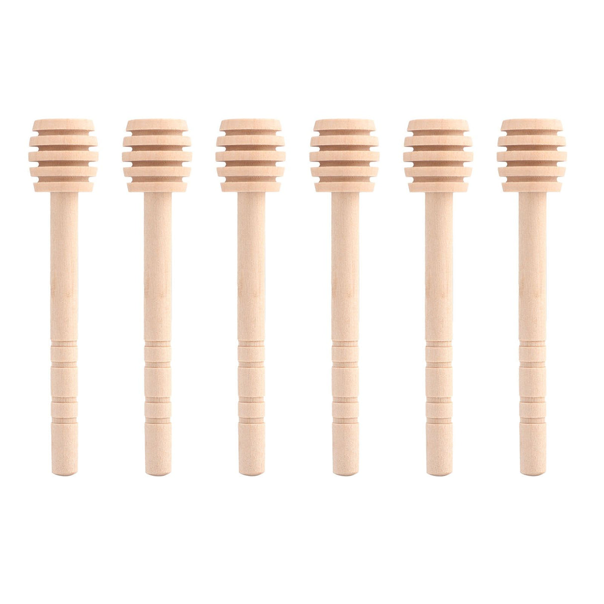 50Pcs/set Household Wooden Jam Honey Dipper Jar Dispensing Collecting Stirring Rod Stick 10cm