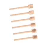 50Pcs/set Household Wooden Jam Honey Dipper Jar Dispensing Collecting Stirring Rod Stick 10cm - Extra Image