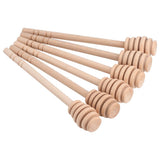50Pcs/set Household Wooden Jam Honey Dipper Jar Dispensing Collecting Stirring Rod Stick 16cm