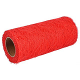 10 Yard Long Wedding Party Decoration Table Runner Chair Sash Floral Lace Tulle Roll (Red)
