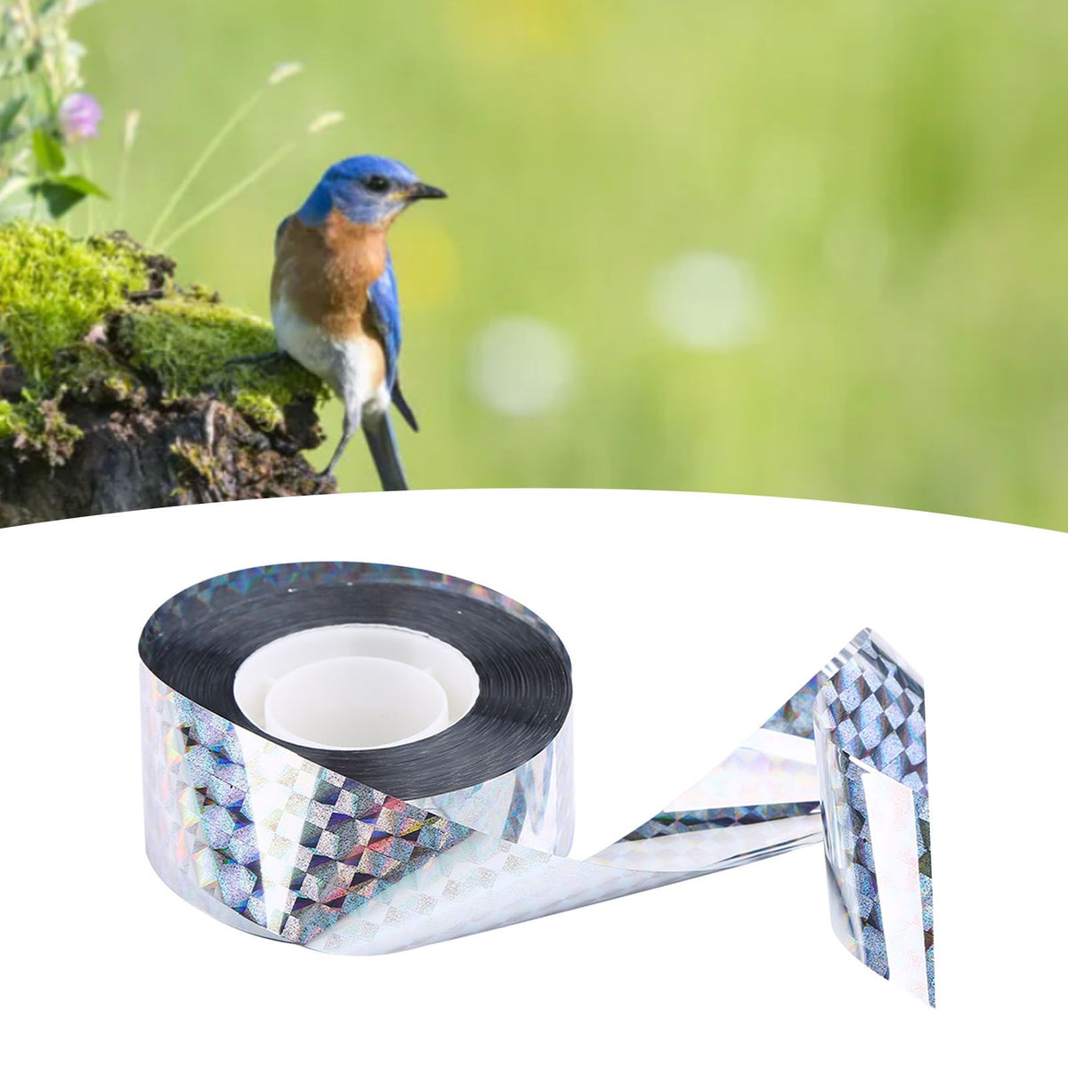 90M Bird Deterrent Tape Audible Visual Flash Reflective Pigeon Scare Repeller Ribbon New