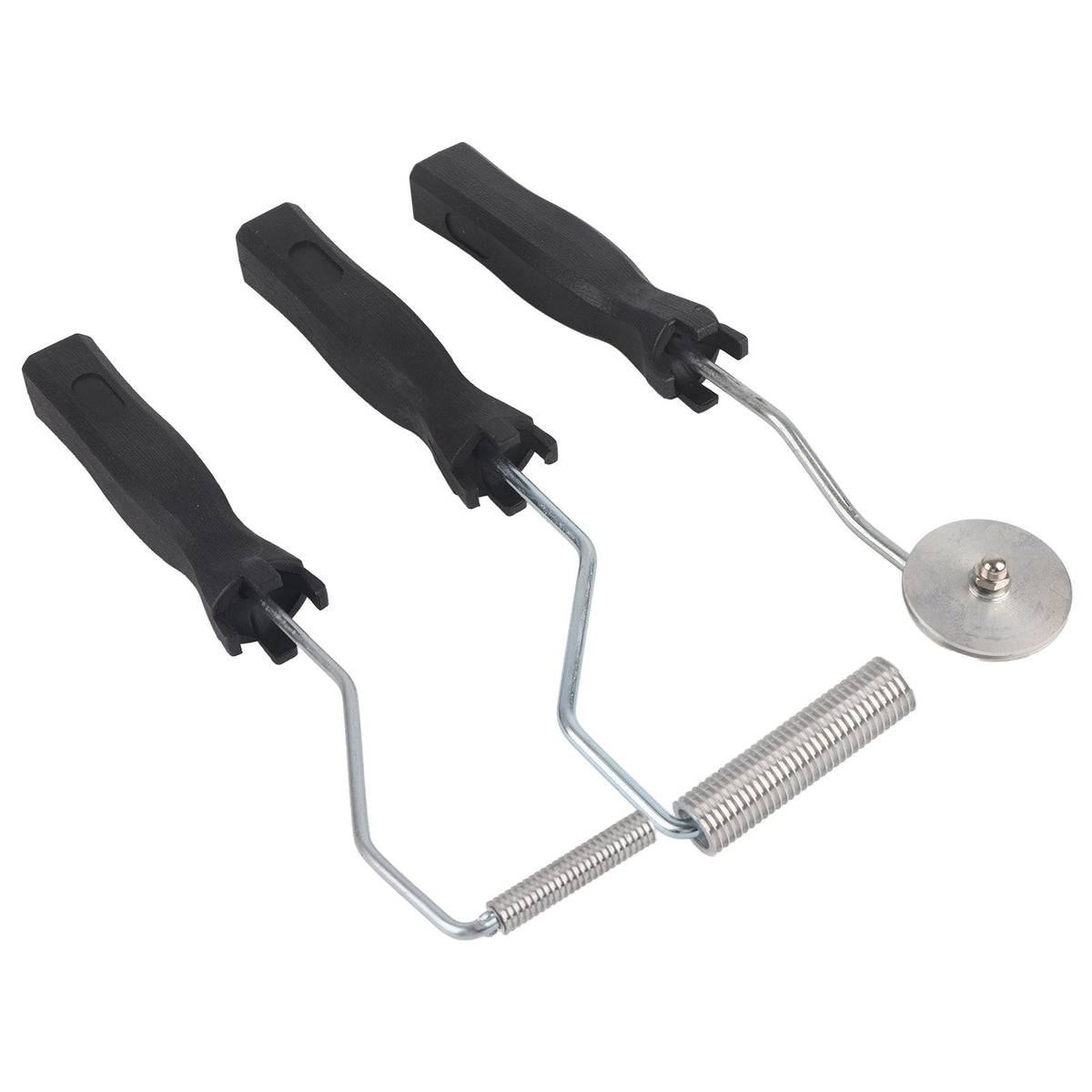 3Pcs/set Aluminum Alloy Fiberglass Bubble Paddle Tool Laminating Roller Kit for FRP Mould(Sawtooth)