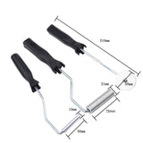 3Pcs/set Aluminum Alloy Fiberglass Bubble Paddle Tool Laminating Roller Kit for FRP Mould(Sawtooth) - Extra Image
