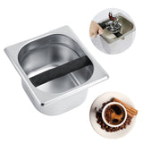 Stainless Steel Holder Container Knock Box Tool Accessory for Professional Coffee Maker Machine - 45-Degree Angle