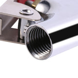 1pc Zinc Alloy Air Compressor Blow Kit Blower Dust Removing Gun Tool with Nozzle - Top-Down View