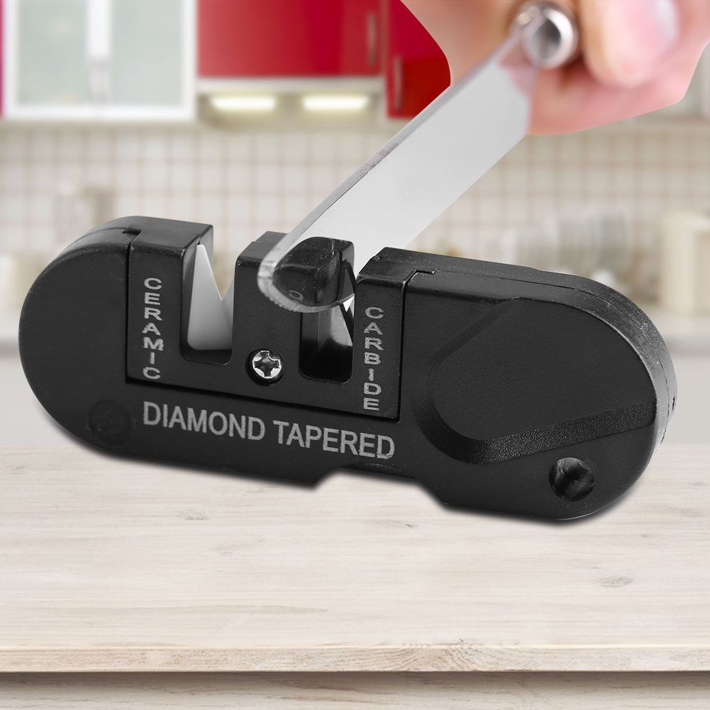 Multi functional Home Kitchen Knife Knives Folding Ceramic Tapered Sharpener Pocket Tools New