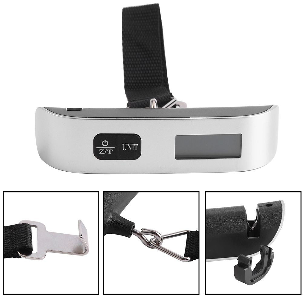 Portable T shaped LCD Digital Electronic Luggage Bag Scale Temperature Testing with Backlight