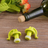 2pcs set Silicone Wine Beer Cover Air tight Sealed Bottle Cap Stopper Beverage Easy Open Plug - Extra Image
