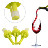 2pcs set Silicone Wine Beer Cover Air tight Sealed Bottle Cap Stopper Beverage Easy Open Plug - Extra Image