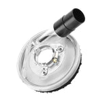 80-125mm Clear Vacuum Dust Shroud Dry Grinding Cover for Angle Grinders Hand Grinder