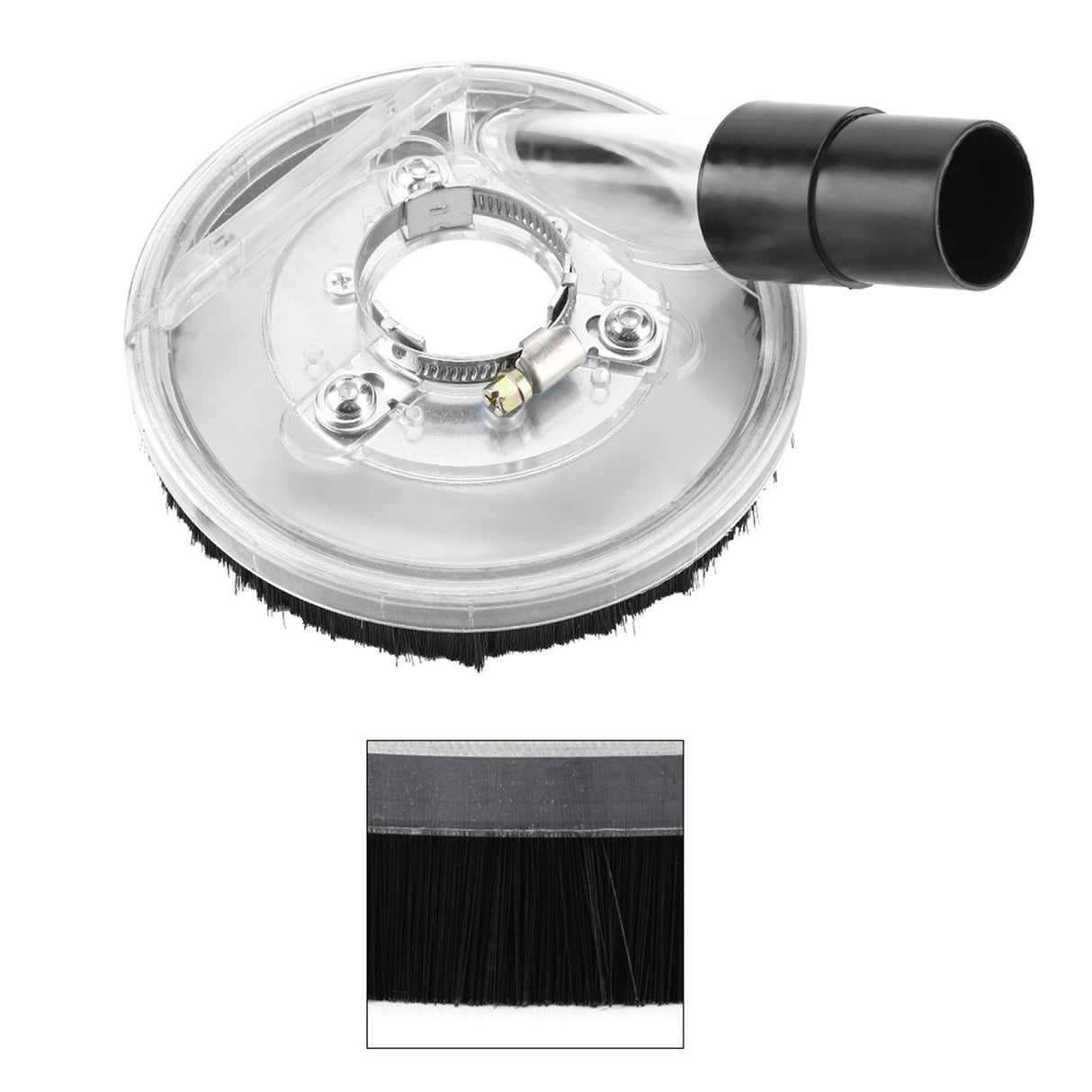 80-125mm Clear Vacuum Dust Shroud Dry Grinding Cover for Angle Grinders Hand Grinder
