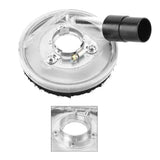 80-125mm Clear Vacuum Dust Shroud Dry Grinding Cover for Angle Grinders Hand Grinder - Close-Up Angle