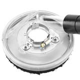80-125mm Clear Vacuum Dust Shroud Dry Grinding Cover for Angle Grinders Hand Grinder